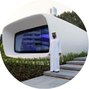 ساخت ساختمانی در دبی با استفاده از پرینتر سه بعدی