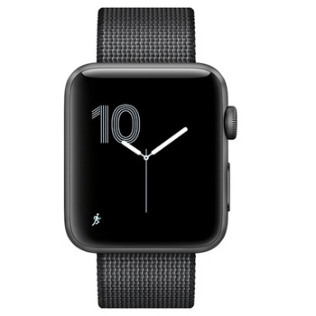 Apple Watch Series 2 42mm Aluminum Space Gray Woven Nylon