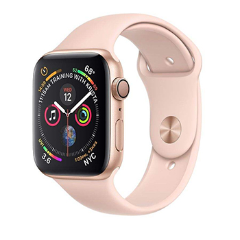 Apple Watch Series 4 44mm Gold Aluminum Case with Pink Sand Sport Band