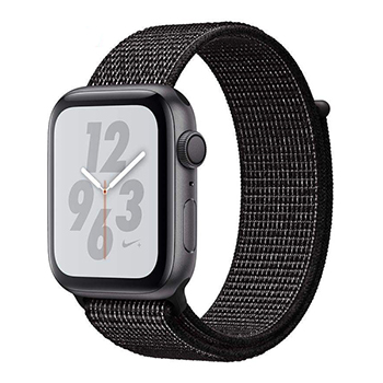 Apple Watch Series 4 44mm Space Gray Aluminum Case with Black Nike Sport Loop