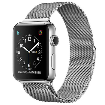 Apple Watch Series 2 42mm Stainless Steel Case Milanese Loop