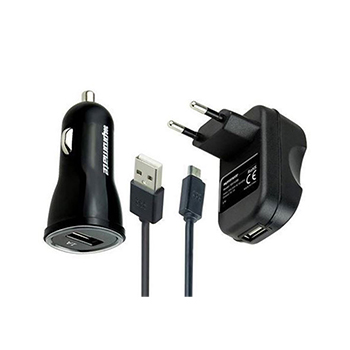 Promate chargMate-EU1 Car and Wall Charger