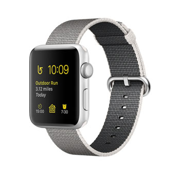 Apple Watch Series 2 Silver with Pearl Woven Nylon 42mm