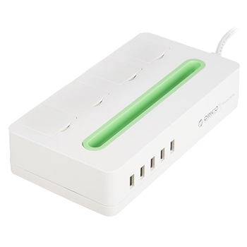 Orico 4 AC Outlets with 5 USB Port Charger DST-4A5U عکس اصلی