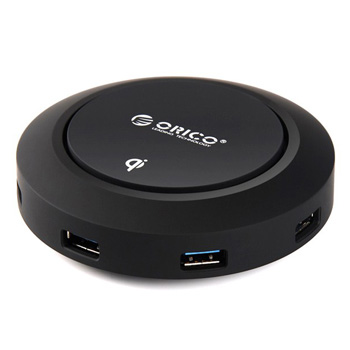 Orico 4 Port USB 3.0 HUB and Wireless Charger HCP-5US
