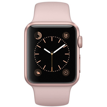 Apple Watch Series 1 38mm Rose Gold Aluminum Case with Pink Sand Sport Band