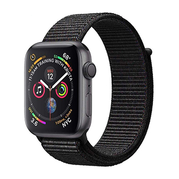 Apple Watch Series 4 40mm Space Gray Aluminum Case with Black Sport Loop Band