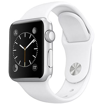 Apple Watch Series 2 38mm Silver Aluminum Case with White Sport Band