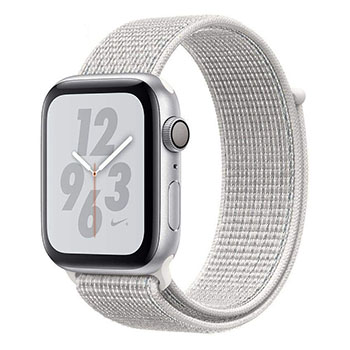 Apple Watch Serie 4 GPS Nike 44mm Silver Aluminum Case with Summit White Nike Sport Loop