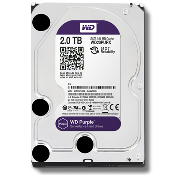 Western Digital Purple HDD 2TB WD20PURX