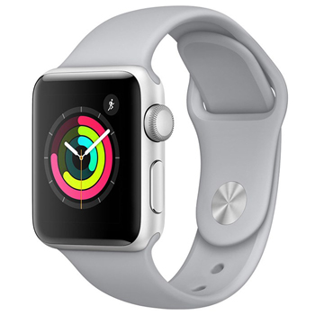 Apple Watch Series 3 38mm Silver Aluminum Case with Fog Sport Band