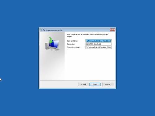 پایان بازگردانی بکاپ