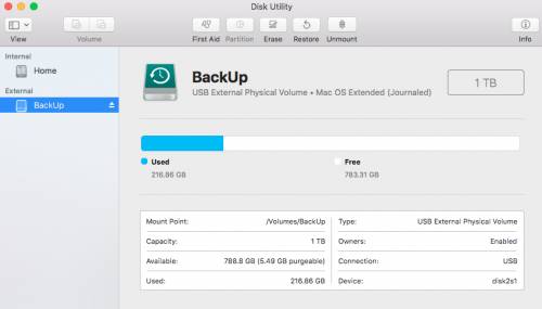 ابزار Disk Utility در مک